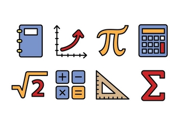 Mathematic Icons - Free vector #428853