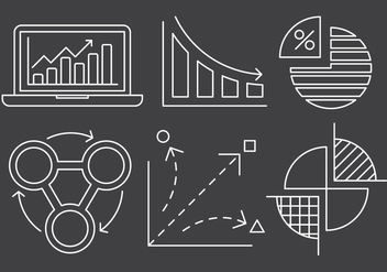 Free Linear Chart and Stats Icons - vector #429403 gratis