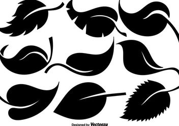 Vector Collection Of Flat Leaves Icons - Free vector #429453