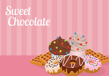 Sweet Chocolate Free Vector - Kostenloses vector #429583