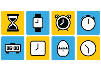 Timer Icon Set - Free vector #429893