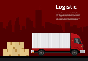 Camion Logistic Free Vector - Kostenloses vector #429943