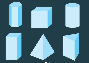 3D Geometric Shapes Collection Vector - Free vector #430013