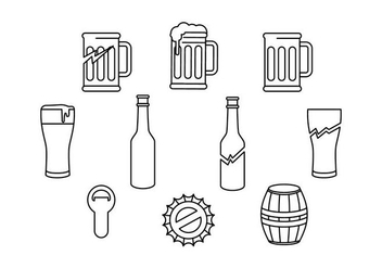 Free Beer And Baverage Icon Vector - Free vector #430163
