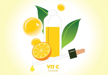 Vitamin C Serum Illustration - бесплатный vector #430283