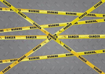 Rusty Danger Warning Vector Background - vector #430343 gratis