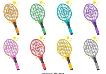 Vector Collection Of Fly Swatter Icons - Free vector #430753