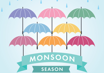 Monsoon Season - vector gratuit #430873 