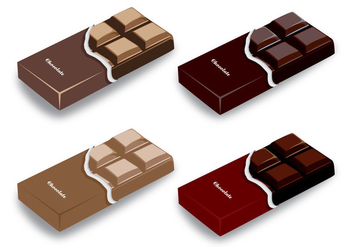 Chocolate Bar Vector Designs - vector gratuit #430903 
