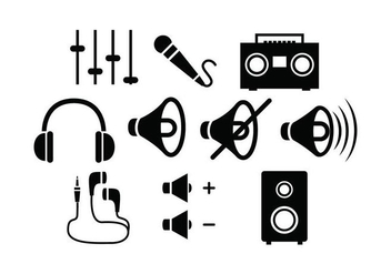 Free Sound Silhouette vector - Free vector #430963