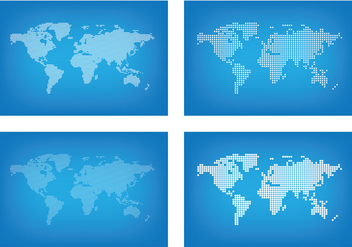 Graphic World Map Dots - Free vector #431123