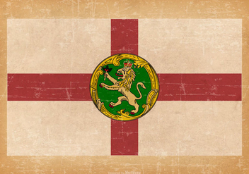 Flag of Alderney on Grunge Style Background - Free vector #431203