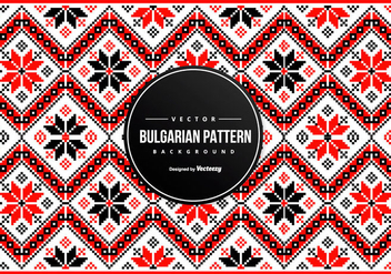 Bulgarian Embroidery Pattern Background - Free vector #431233