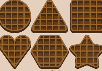 Vector Set Of Belgium Waffles - vector gratuit #431323 