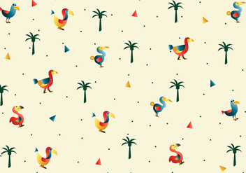 Dodo Bird Pattern Vector - vector #431793 gratis