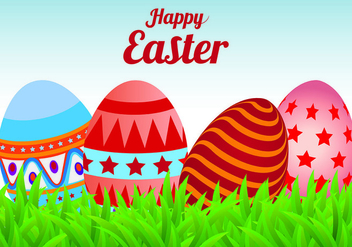 Easter Egg Background Vector - vector #431853 gratis