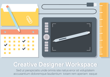 Free Flat Workstation Vector Elements - Free vector #431893