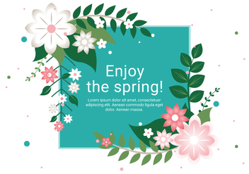Free Spring Season Vector Background - Free vector #431953