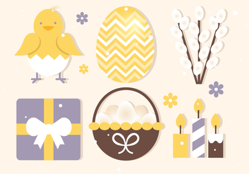 Free Easter Elements Collection - Kostenloses vector #432823