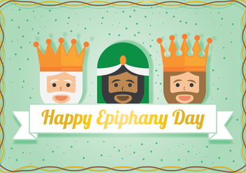 Three Wisemen For Epiphany Day - vector gratuit #432853 