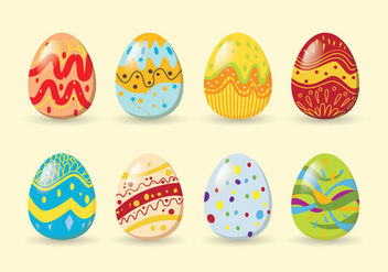 Colorful easter eggs - Kostenloses vector #433173
