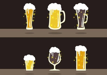 Cerveja Beer Flavors Illustration Vector - vector gratuit #433183 