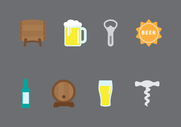 Free Beer Vector Icons - бесплатный vector #433213