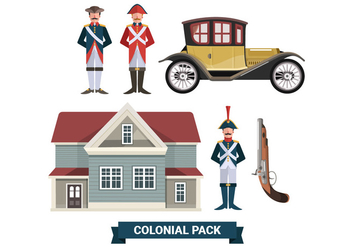 Colonial Pack Vector Collections - vector gratuit #433283 