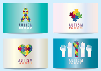 Autism Awareness Symbols - vector #433573 gratis