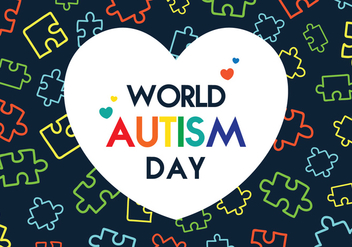 Autism Day Poster - Free vector #433603