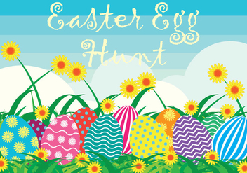 Easter Egg Hunt Background - Free vector #433653