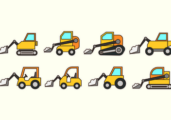 Set Of Snow Blower Icons - Free vector #433703