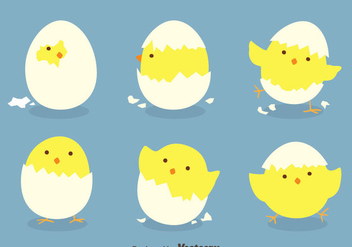 Funny Easter Eggs Vectors - Free vector #433773