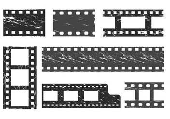 Film grain vector set - Kostenloses vector #433893