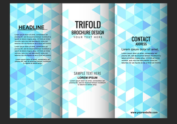 Free Vector Trifold Brochure Template - vector gratuit #434083 