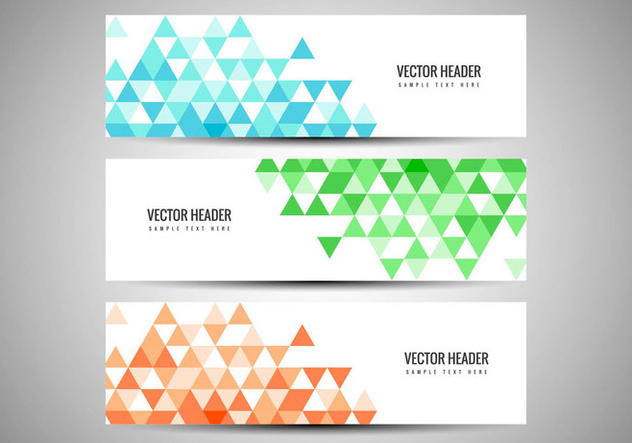 Free Vector Colorful Banners Set - бесплатный vector #434093