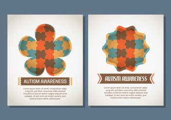 Autism Poster Template - Free vector #434133