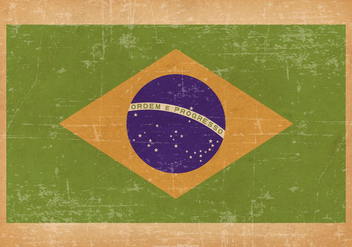 Grunge Flag of Brazil - Kostenloses vector #434733