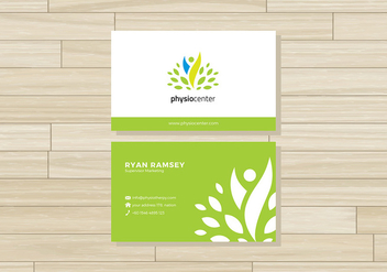 Physiotherapist Name Card Free Vector - Free vector #434813