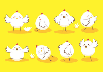 Easter Egg Chick Vector - бесплатный vector #434843