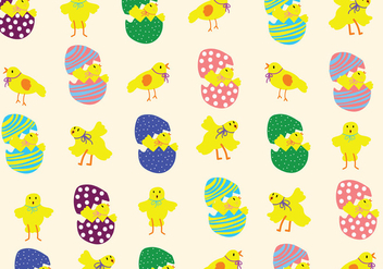 Easter Chick Pattern - vector #435123 gratis