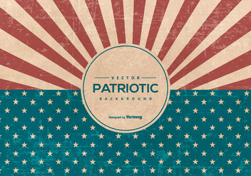 Retro American Grunge Style Patriotic Background - vector gratuit #435203 