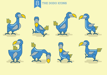 The Dodo Icons Set - Free vector #435993