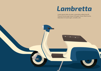 Lambretta Blue Free Vector - бесплатный vector #436323