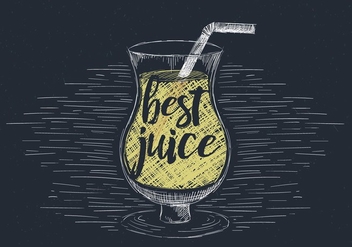 Free Hand Drawn Vector Juice Illustration - vector #436513 gratis