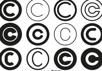 Vector Copyright Symbol Collection - vector gratuit #436583 