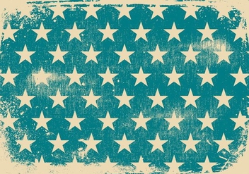 Blue Stars Patriotic Grunge Background - бесплатный vector #436763