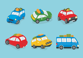 Colorful Carpool Vector illustration - vector gratuit #437003 