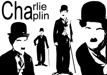Charlie Chaplin Silhouette - vector #437953 gratis