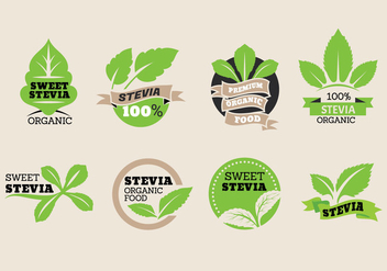 Sweet Stevia Label Vector Collection - Kostenloses vector #438213